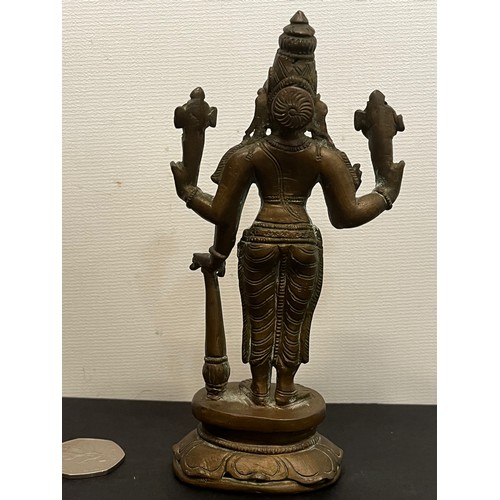 14 - Cast figure of the Indian Goddess Lakshmi 14 cm high.

This lot is available for in-house shipping