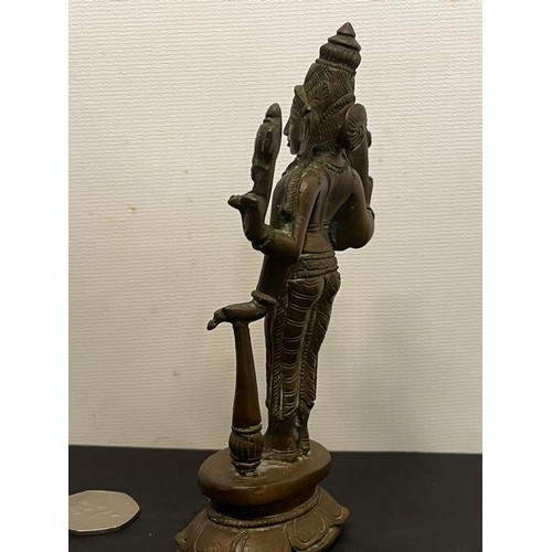 14 - Cast figure of the Indian Goddess Lakshmi 14 cm high.

This lot is available for in-house shipping