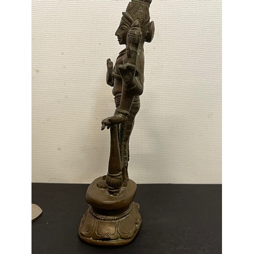 14 - Cast figure of the Indian Goddess Lakshmi 14 cm high.

This lot is available for in-house shipping