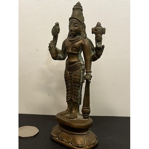 14 - Cast figure of the Indian Goddess Lakshmi 14 cm high.

This lot is available for in-house shipping