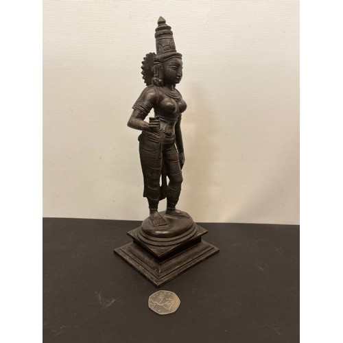 16 - Cast figure of the Indian Goddess Durga, 13 cm high

This lot is available for in-house shipping