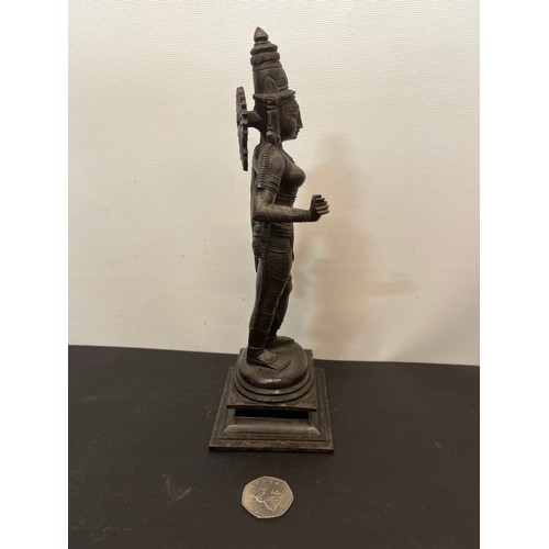 16 - Cast figure of the Indian Goddess Durga, 13 cm high

This lot is available for in-house shipping