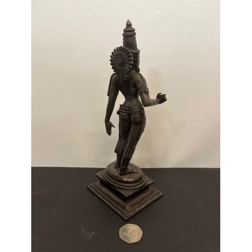 16 - Cast figure of the Indian Goddess Durga, 13 cm high

This lot is available for in-house shipping