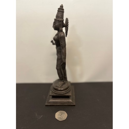 16 - Cast figure of the Indian Goddess Durga, 13 cm high

This lot is available for in-house shipping