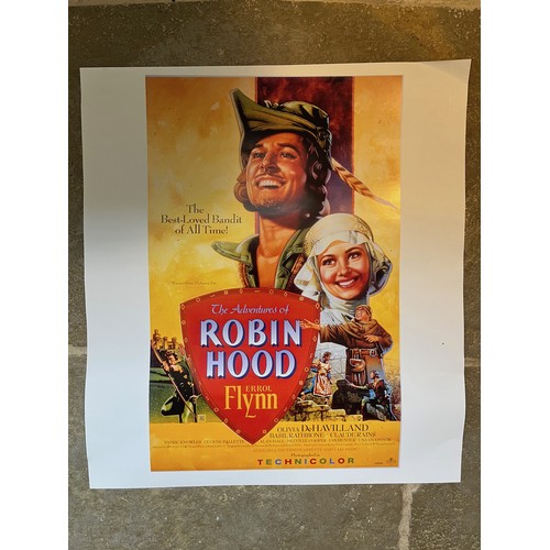 343 - Film posters, five quality prints of iconic movie posters, Lawrence of Arabia, An American in Paris ... 