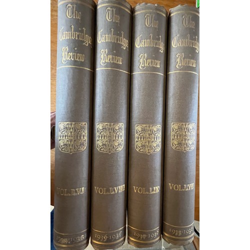 347 - Antiquarian Books, four bound copies of The Cambridge Review, a Journal of University Life and Thoug... 