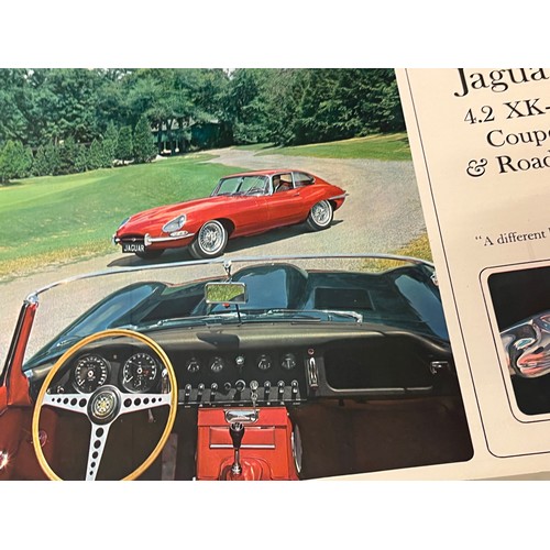 20 - Motoring ephemera, early Jaguar sales brochures, E type XKE.

This lot is available for in-house shi... 