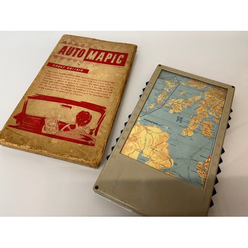 23 - Automobilia, motoring maps of Great Britain easily accessed within the AutoMapic, retains it’s origi... 