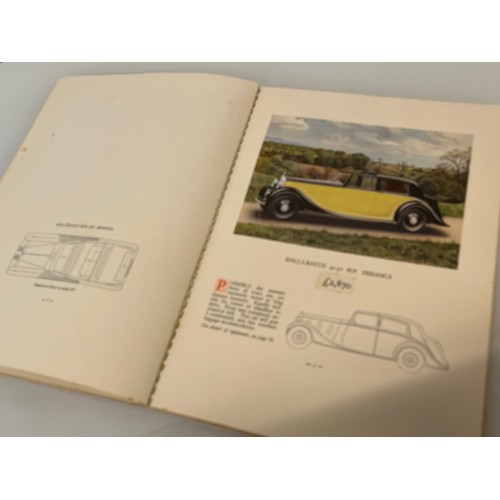 22 - Motoring ephemera, a pre war Rolls Royce Phantom III sales brochure.

This lot is available for in-h... 