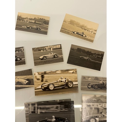 32 - Automobilia, a collection of period 1960’s motor racing photographs Lotus Ferrari BRM etc, 19 in all... 