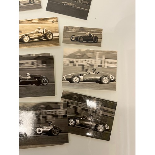 32 - Automobilia, a collection of period 1960’s motor racing photographs Lotus Ferrari BRM etc, 19 in all... 