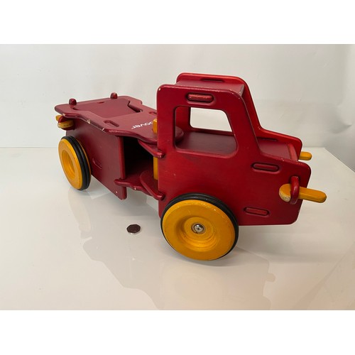 37 - Childs wooden ride on toy truck 23 inches long.

This lot is available for in-house shipping