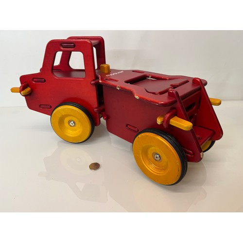 37 - Childs wooden ride on toy truck 23 inches long.

This lot is available for in-house shipping