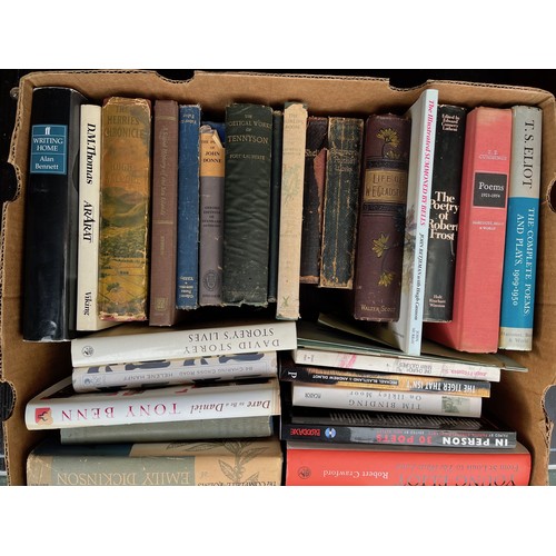 85 - Books, a collection of poetry etc, authors include Alan Bennett and T S Elliot.
 
This lot is availa... 