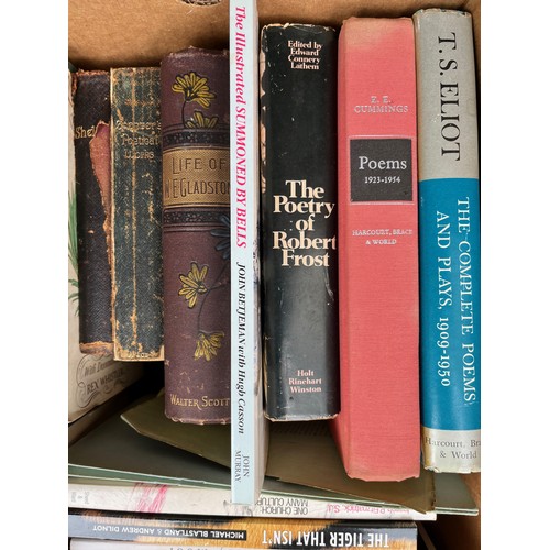 85 - Books, a collection of poetry etc, authors include Alan Bennett and T S Elliot.
 
This lot is availa... 