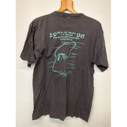 96 - Vintage clothing, a collection of illustrated T shirts, motorcycle brands Harley Davidson Vincent an... 