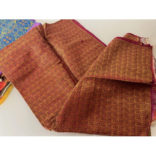 106 - Textiles, a collection of Indian fabrics.

This lot is available for in-house shipping