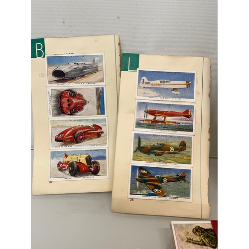 116 - Ephemera, odd cigarette cards and trade cards, a collection as shown.

This lot is available for in-... 