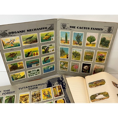 117 - Ephemera, cigarette cards and trade cards, a collection in seven albums and a packet as shown.

This... 