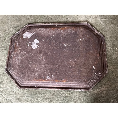 236 - Indian serving tray, hand chased decoration and electroplated finish.

This lot is available for in-... 