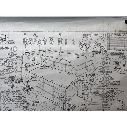 348 - Automobilia, classic London bus dyeline prints, plans and drawings. 84.5 cm x 60 cm.

This lot is av... 