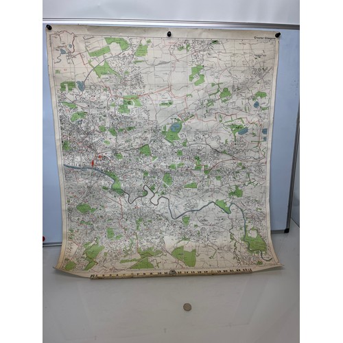 350 - Large vintage map of Greater Glasgow.

This lot is available for in-house shipping