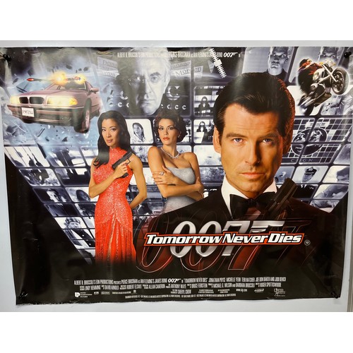 354 - Movie poster, 007 James Bond poster for the film Tomorrow Never Dies, 101 cm wide.

This lot is avai... 