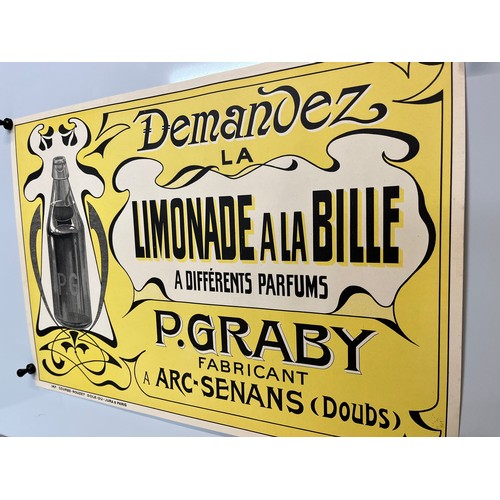 359 - Art Nouveau advertising poster for Lemonade 21 inches wide.

This lot is available for in-house ship... 