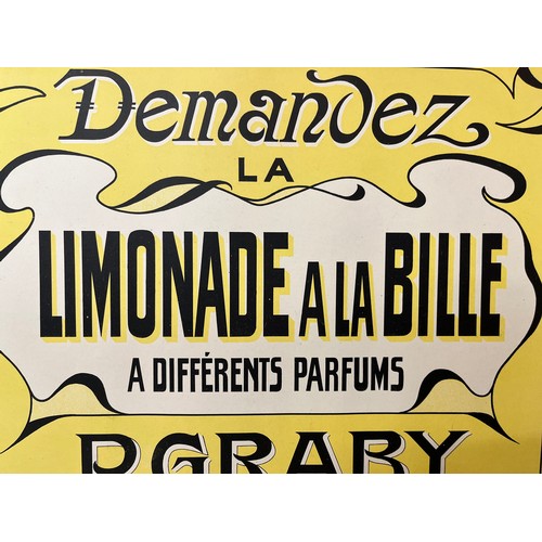 359 - Art Nouveau advertising poster for Lemonade 21 inches wide.

This lot is available for in-house ship... 