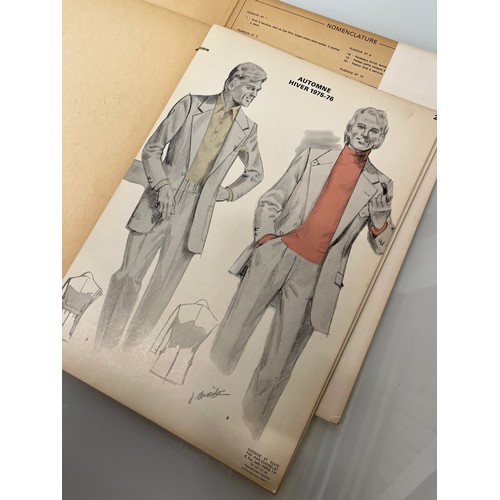 Men's clothing design outlet drawings