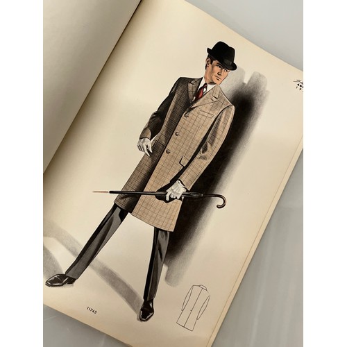 345 - Large folio of vintage men’s clothing, 1970’s Fashion, an illustrated manufacturers design catalogue... 