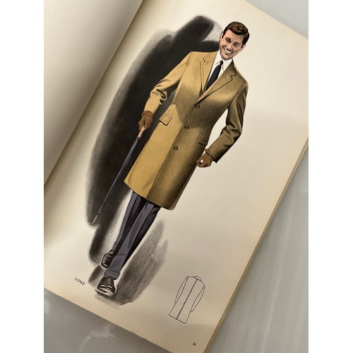 345 - Large folio of vintage men’s clothing, 1970’s Fashion, an illustrated manufacturers design catalogue... 