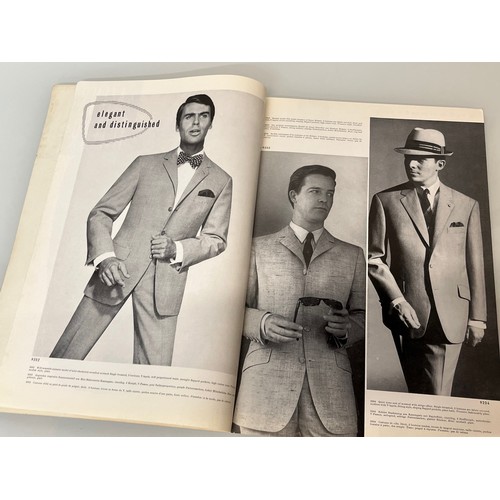 347 - Large folio of vintage men’s clothing, 1960’s Fashion, an illustrated manufacturers design catalogue... 