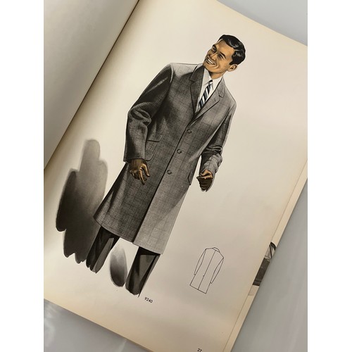 347 - Large folio of vintage men’s clothing, 1960’s Fashion, an illustrated manufacturers design catalogue... 