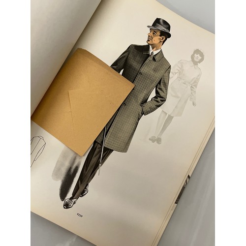 347 - Large folio of vintage men’s clothing, 1960’s Fashion, an illustrated manufacturers design catalogue... 