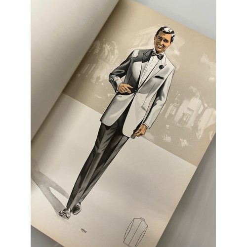 347 - Large folio of vintage men’s clothing, 1960’s Fashion, an illustrated manufacturers design catalogue... 