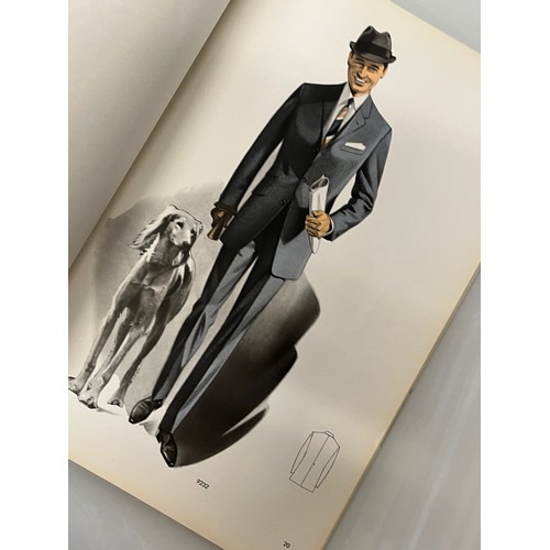 347 - Large folio of vintage men’s clothing, 1960’s Fashion, an illustrated manufacturers design catalogue... 