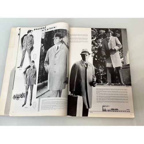 347 - Large folio of vintage men’s clothing, 1960’s Fashion, an illustrated manufacturers design catalogue... 