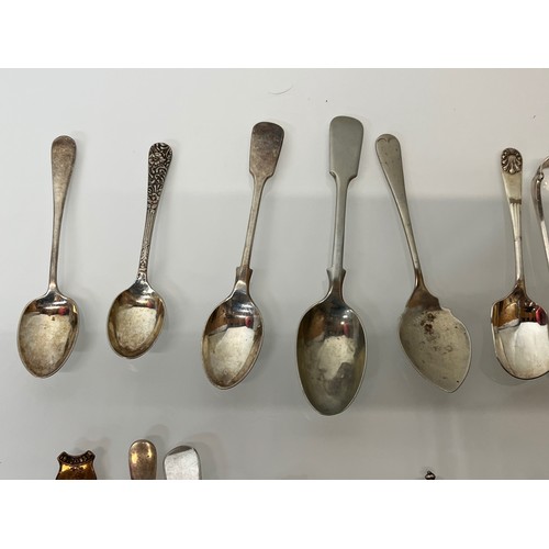 151 - Collection of silver and other teaspoons and cutlery etc.

This lot is available for in-house shippi... 