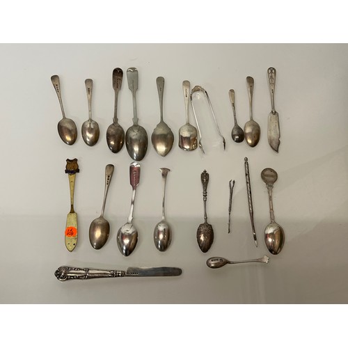 151 - Collection of silver and other teaspoons and cutlery etc.

This lot is available for in-house shippi... 