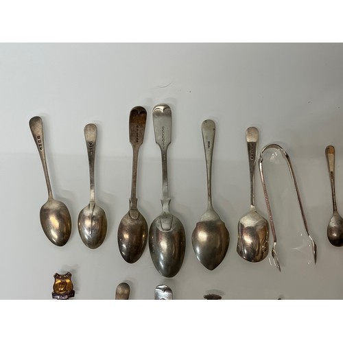 151 - Collection of silver and other teaspoons and cutlery etc.

This lot is available for in-house shippi... 