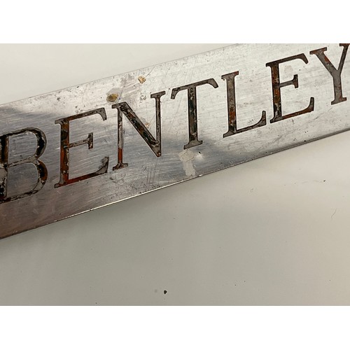 170 - Automobilia, a Vanden Plas Coach Works sign for a Bentley motor car. 15 ½ inches long.

This lot is ... 