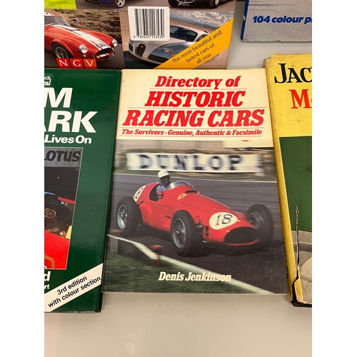 180 - Collection of motoring themed books, marque books Alfa Romeo Mercedes and Bugatti, also a book on th... 