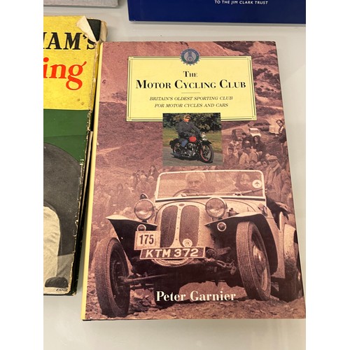 180 - Collection of motoring themed books, marque books Alfa Romeo Mercedes and Bugatti, also a book on th... 