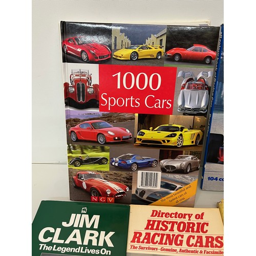 180 - Collection of motoring themed books, marque books Alfa Romeo Mercedes and Bugatti, also a book on th... 