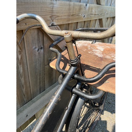 3 - Pre-war vintage trade bike, old butchers bike with an unwritten signboard.

This lot is collection o... 