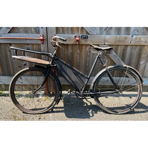 3 - Pre-war vintage trade bike, old butchers bike with an unwritten signboard.

This lot is collection o... 