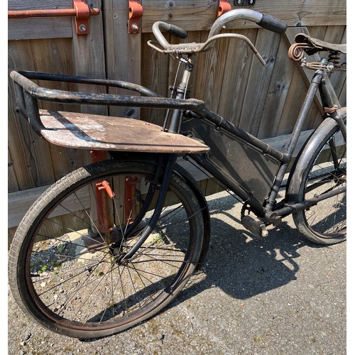 Pre war vintage trade bike old butchers bike with an unwritten