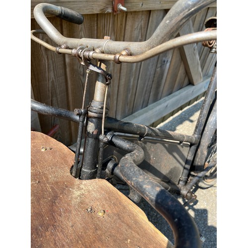 3 - Pre-war vintage trade bike, old butchers bike with an unwritten signboard.

This lot is collection o... 