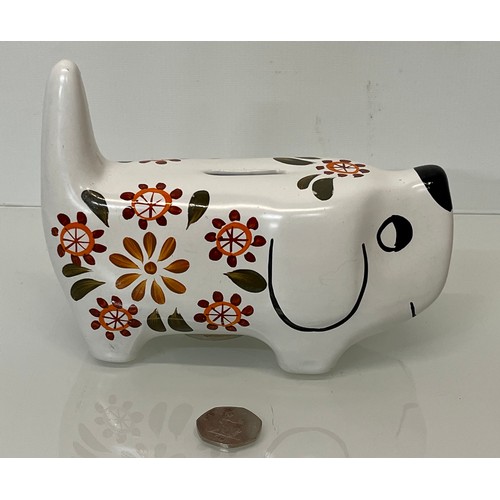 10 - Mid Century studio ceramics money box in the form of a dog.

This lot is available for in-house ship... 